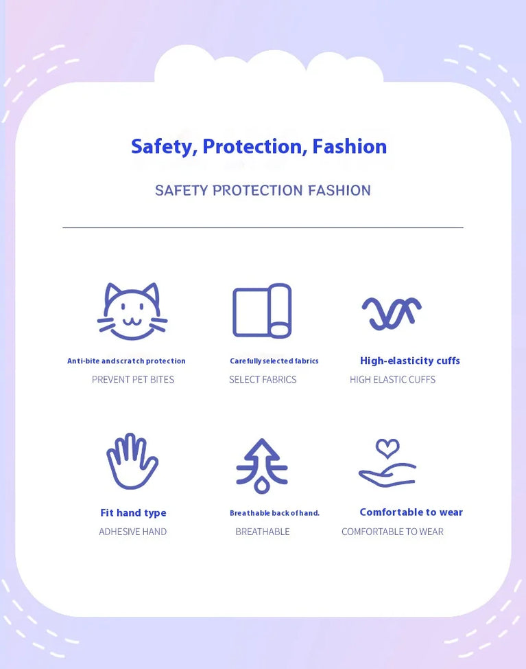 Kids Waterproof Non Slip Garden Work Gardening Gloves Durable Safety