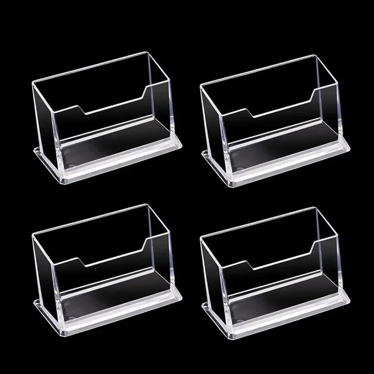 Clear Desktop Business Card Holder Storage Display Stand Organizer