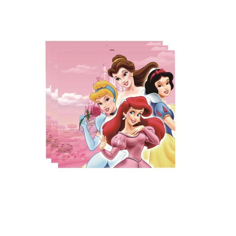 Princess Six Theme Party Disposable Tableware Set Girls Birthday