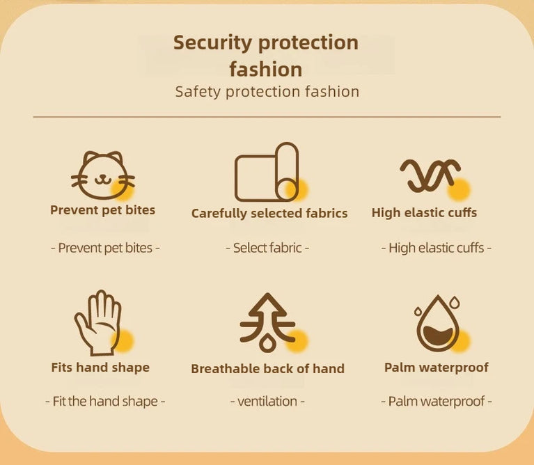 Kids Waterproof Wear Resistant Gardening Gloves Stab Proof Latex