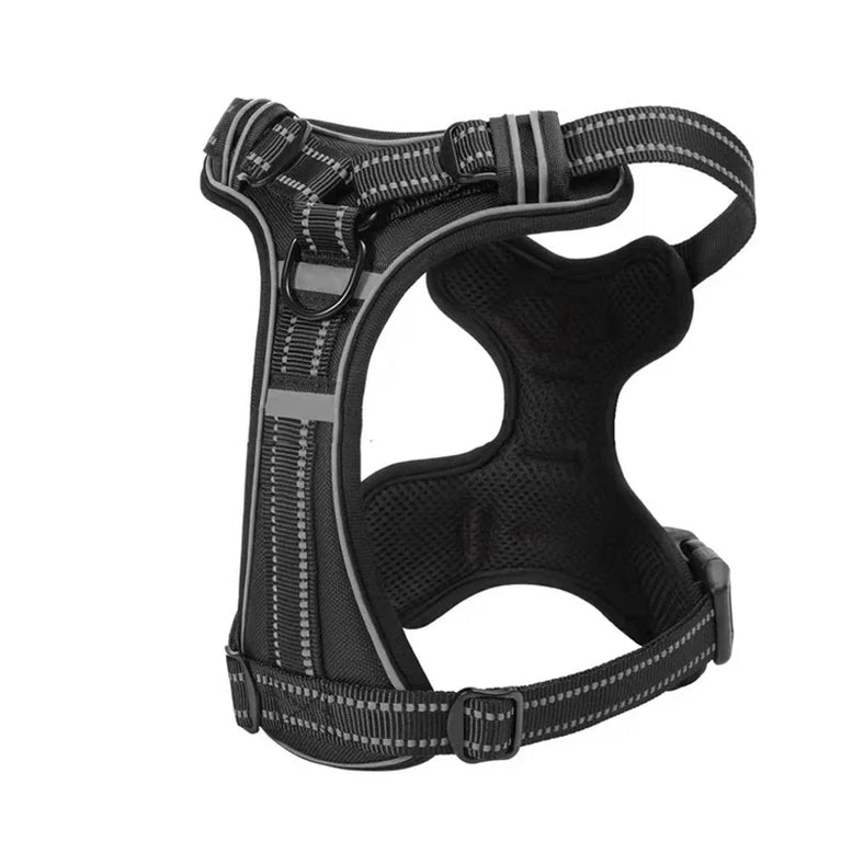 Adjustable Nylon Dog Harness No Pull Reflective Breathable Pet Vest