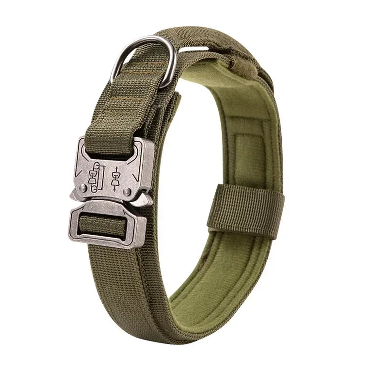 Outdoor Sports Style Tactical Dog Collar Usable Training Traction