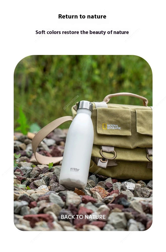 750ml Vacuum Insulated Stainless Steel Cola-Shaped Water Bottle Flask