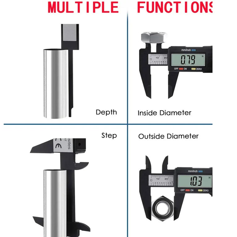 Digital Vernier Caliper | Precision LCD Measuring Instrument for Metalworking & DIY