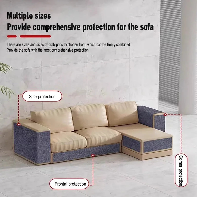 Trimmable Cat Scratching Mat Sofa Protector Cat Scratch Carpet Self Adhesive Cat Furniture Guard