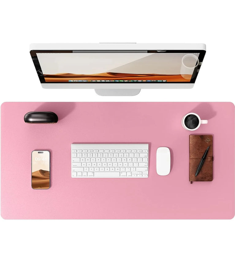 Professional Leather Desk Pad | Large Non-Slip Mouse Pad & Desk Protector
