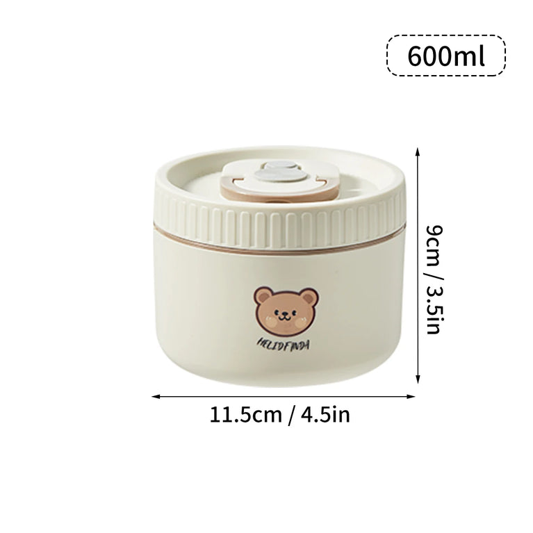 304 Stainless Steel Thermal Bento Lunch Box Leakproof Insulated Food Container