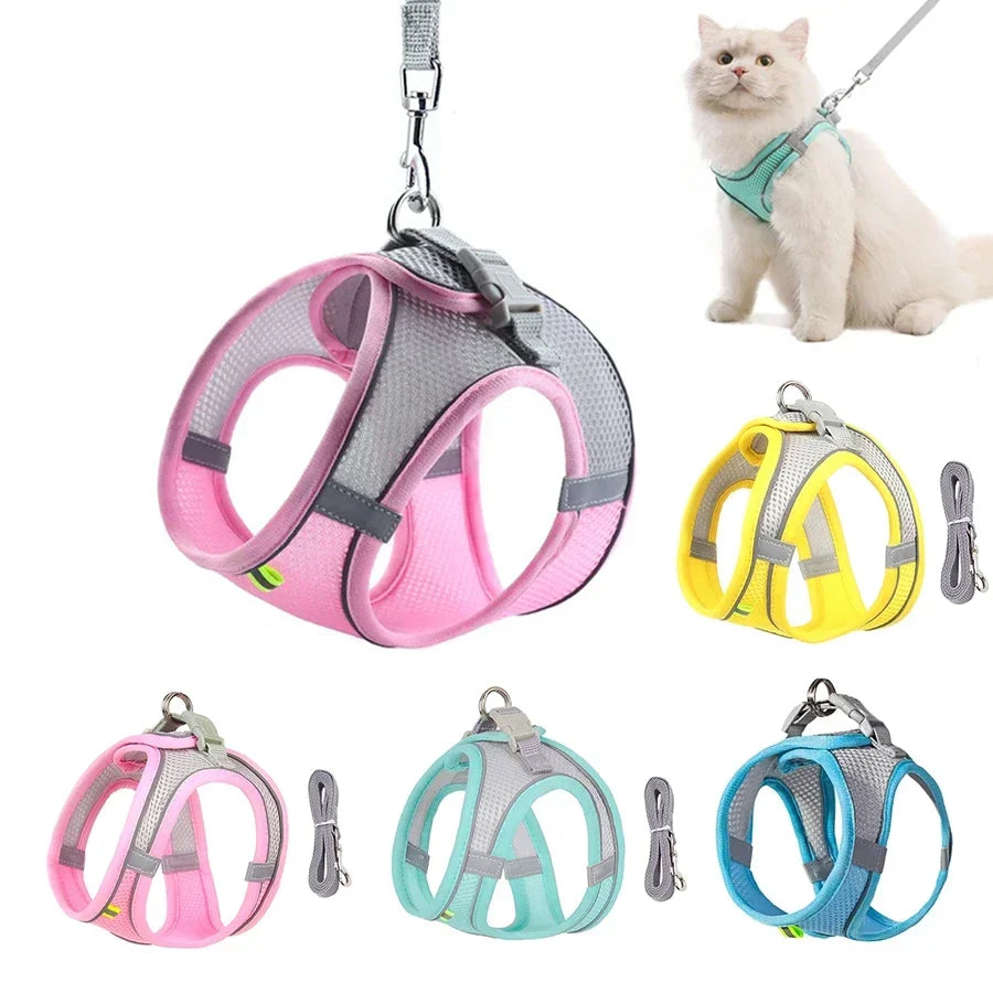 Dog Harness Leash Set Small Dogs Chihuahua Frenchie No Pull Vest