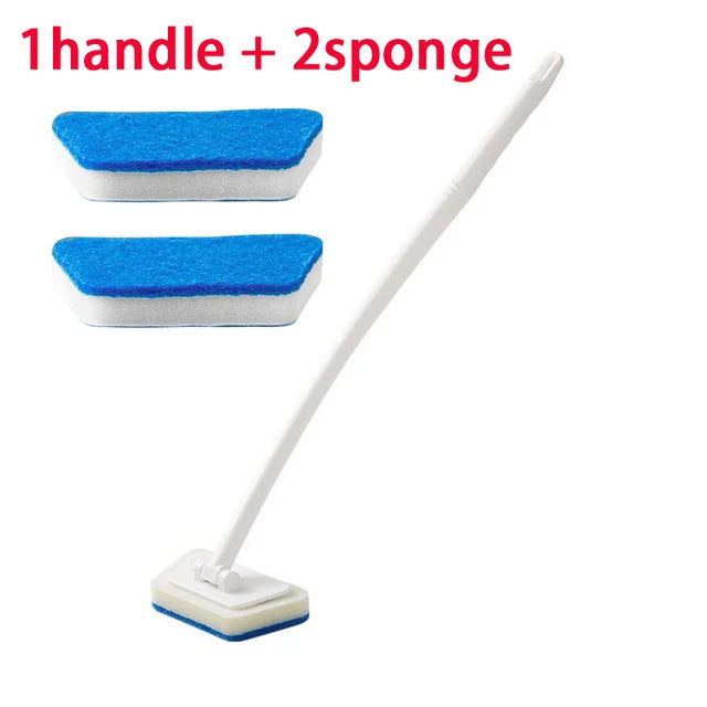 Multi-Functional Bathroom Wall & Floor Brush | Long-Handle Ergonomic Scrubber