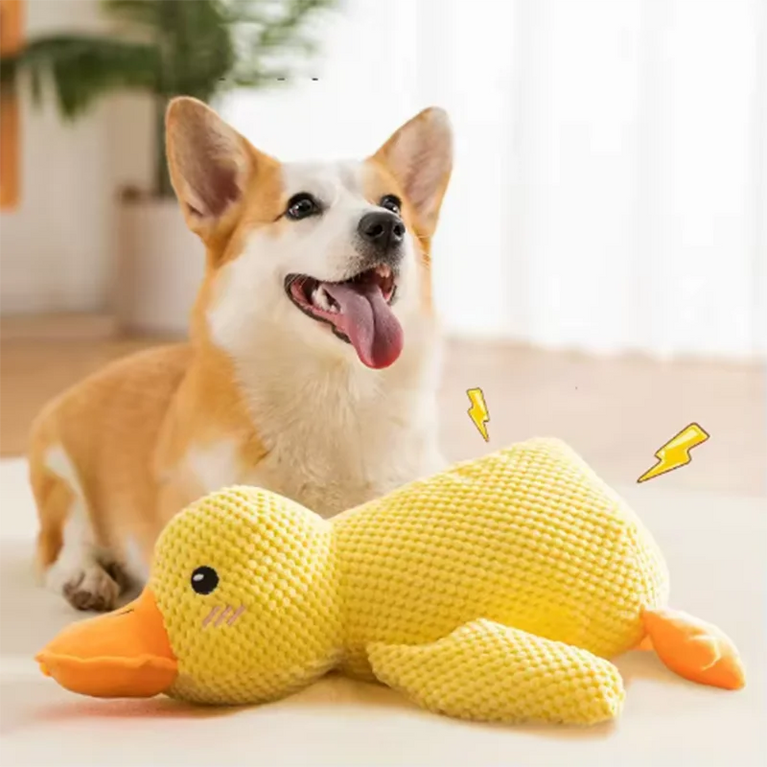 Duck Dog Toy Plush Chew Resistant Durable Dog Toy Quacking Sound
