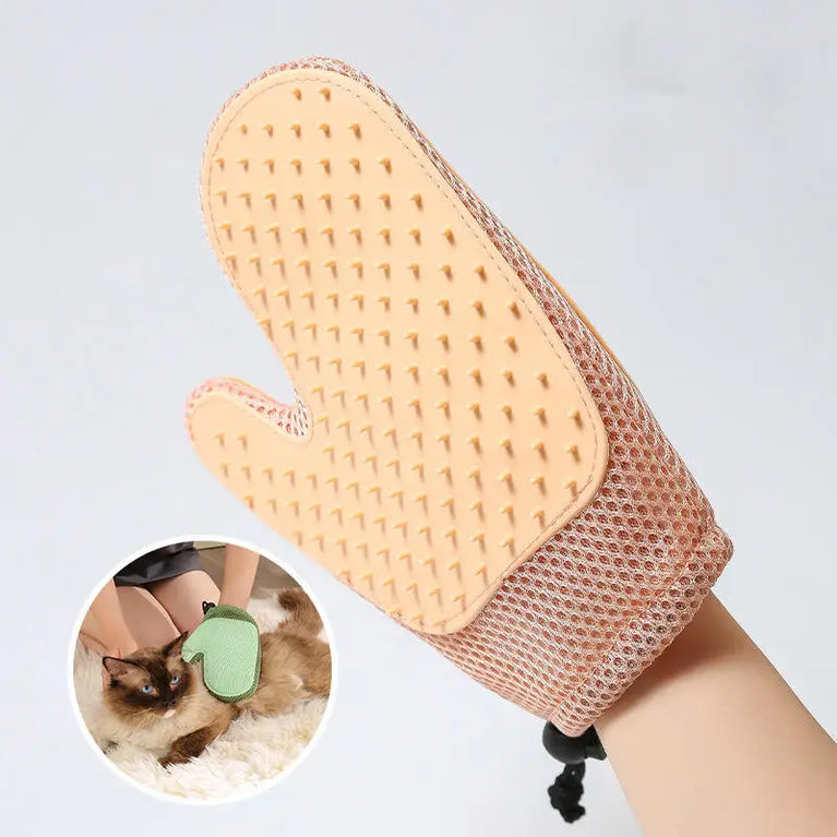 Cat Grooming Glove Bathing Brush Hair Removal Massage Pet Care Tool