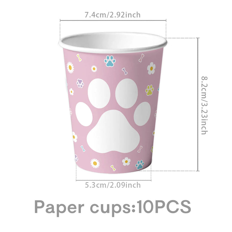 Cute Animals Tableware Cat Shaped Dinner Plates Disposable Party Set