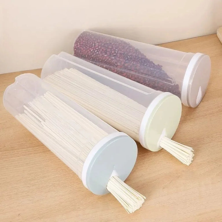Modern Plastic Food Storage Container with Lid for Spaghetti Storage