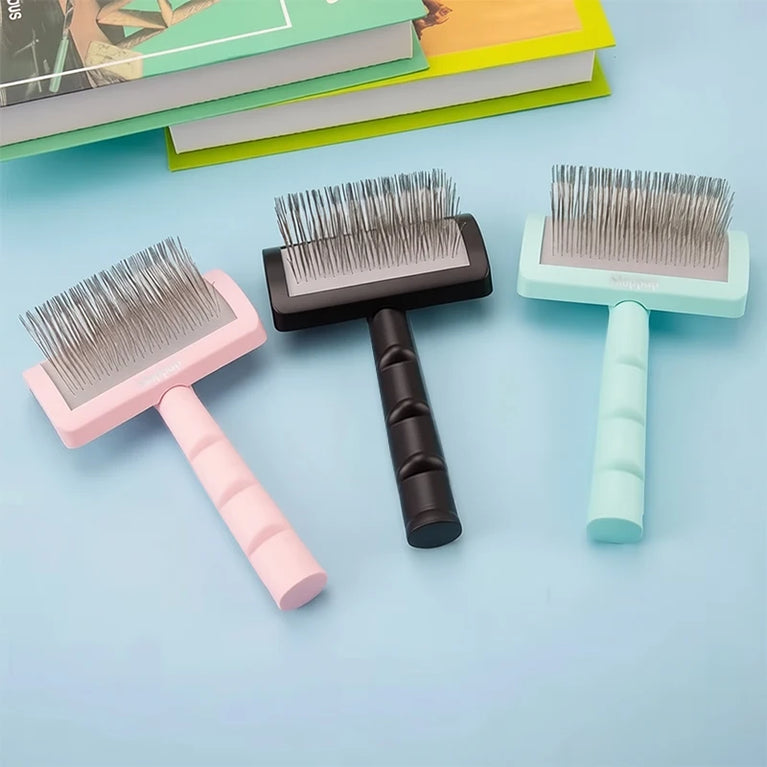 Dog Grooming Comb Shedding Hair Remove Needle Brush Slicker Massage Tool