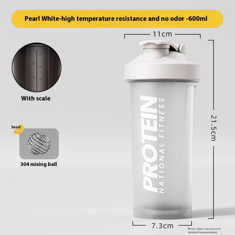 Protein Shaker Fitness Sports Waterbottle Mixing Cup for Gym Use