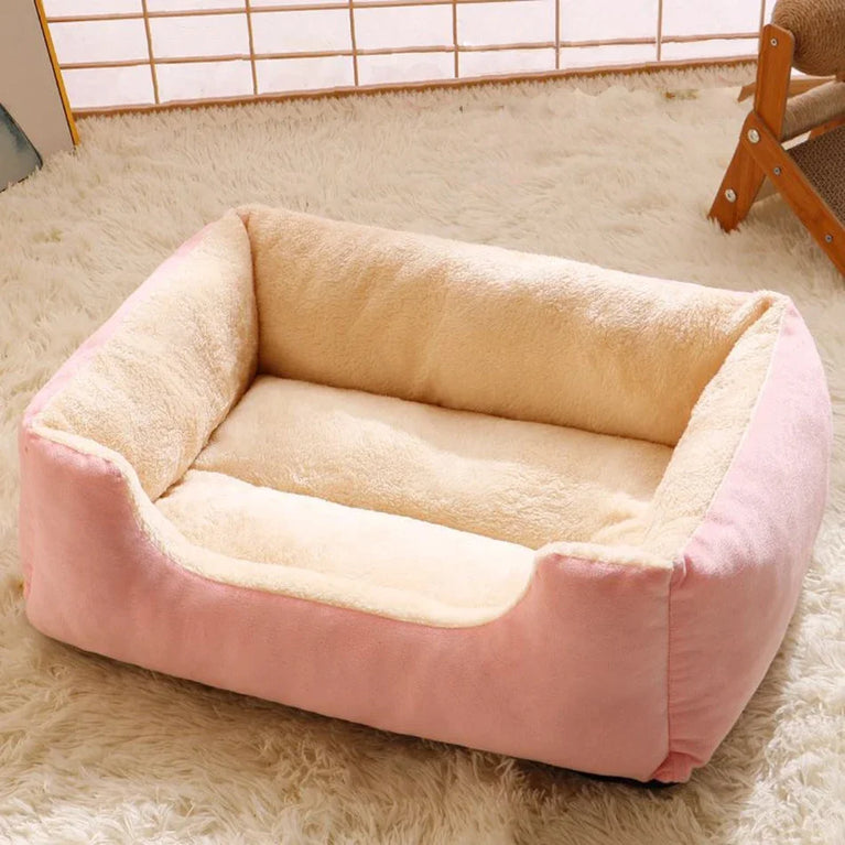 Soft Plush Cat Bed Cushion Basket House for Cats