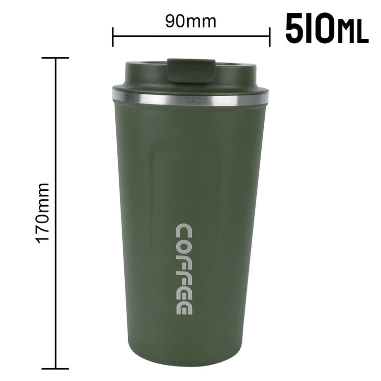 Thermo Cafe Double Stainless Steel Coffee Mug Leak-Proof Travel Cup 380/510ML