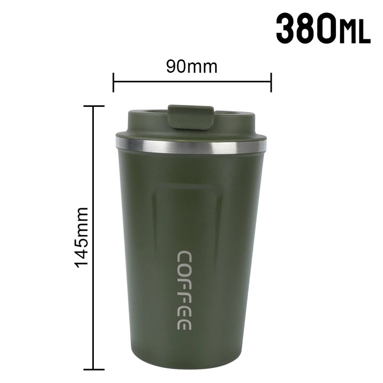 Thermo Cafe Double Stainless Steel Coffee Mug Leak-Proof Travel Cup 380/510ML