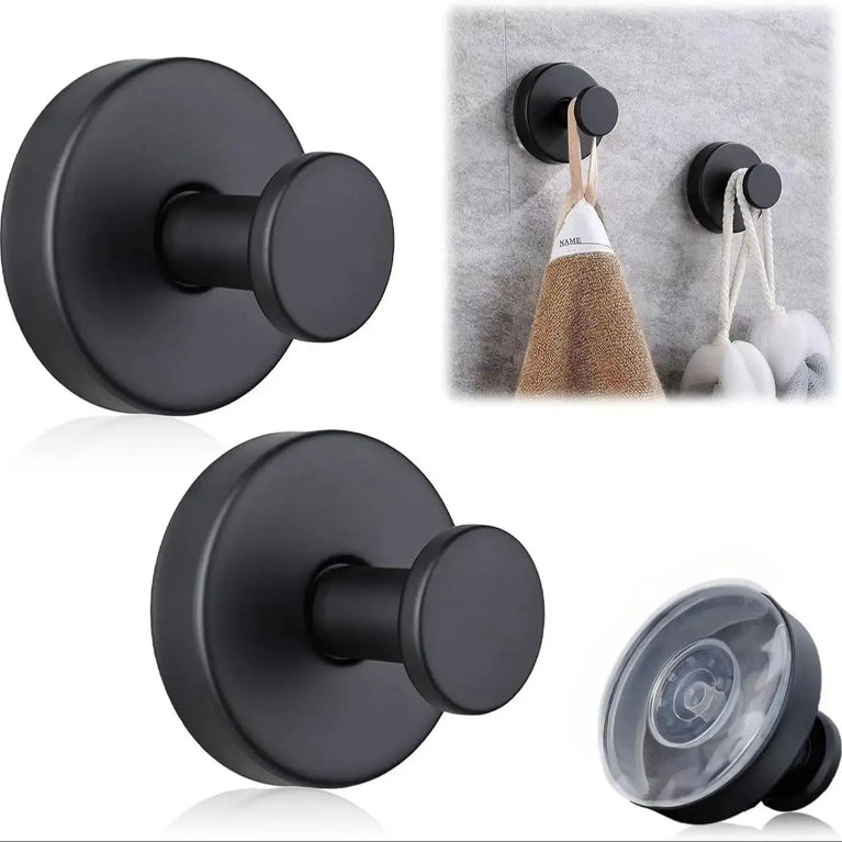 Black/white Vacuum Suction Cup Hooks Punch Free Bath Sucker Hook Wall Hook Hanger Glass Kitchen Bathroom Hooks for Towel Handbag