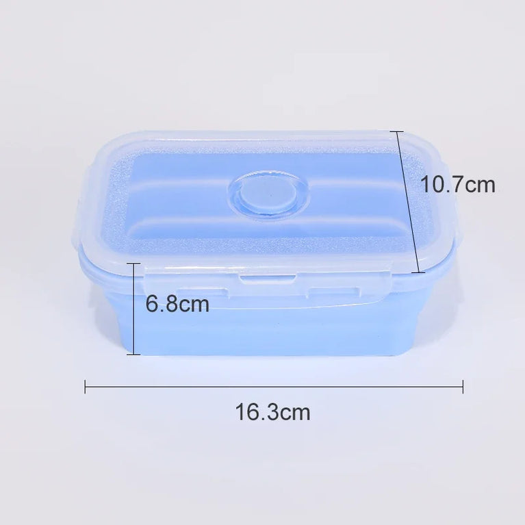 Collapsible Silicone Food Storage Containers with Lids Leakproof