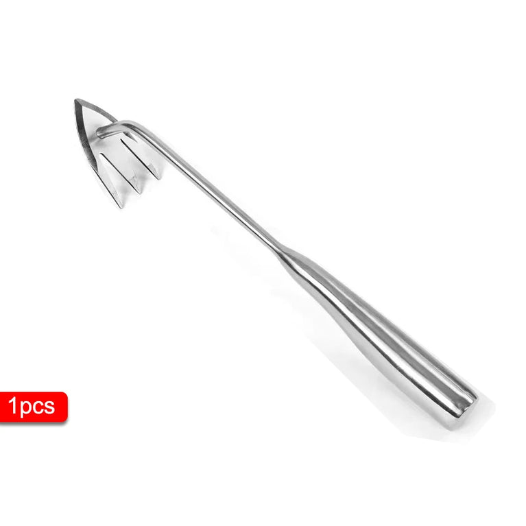 Stainless Steel Weeding Hook Garden Tool for Root Removal and Soil Work