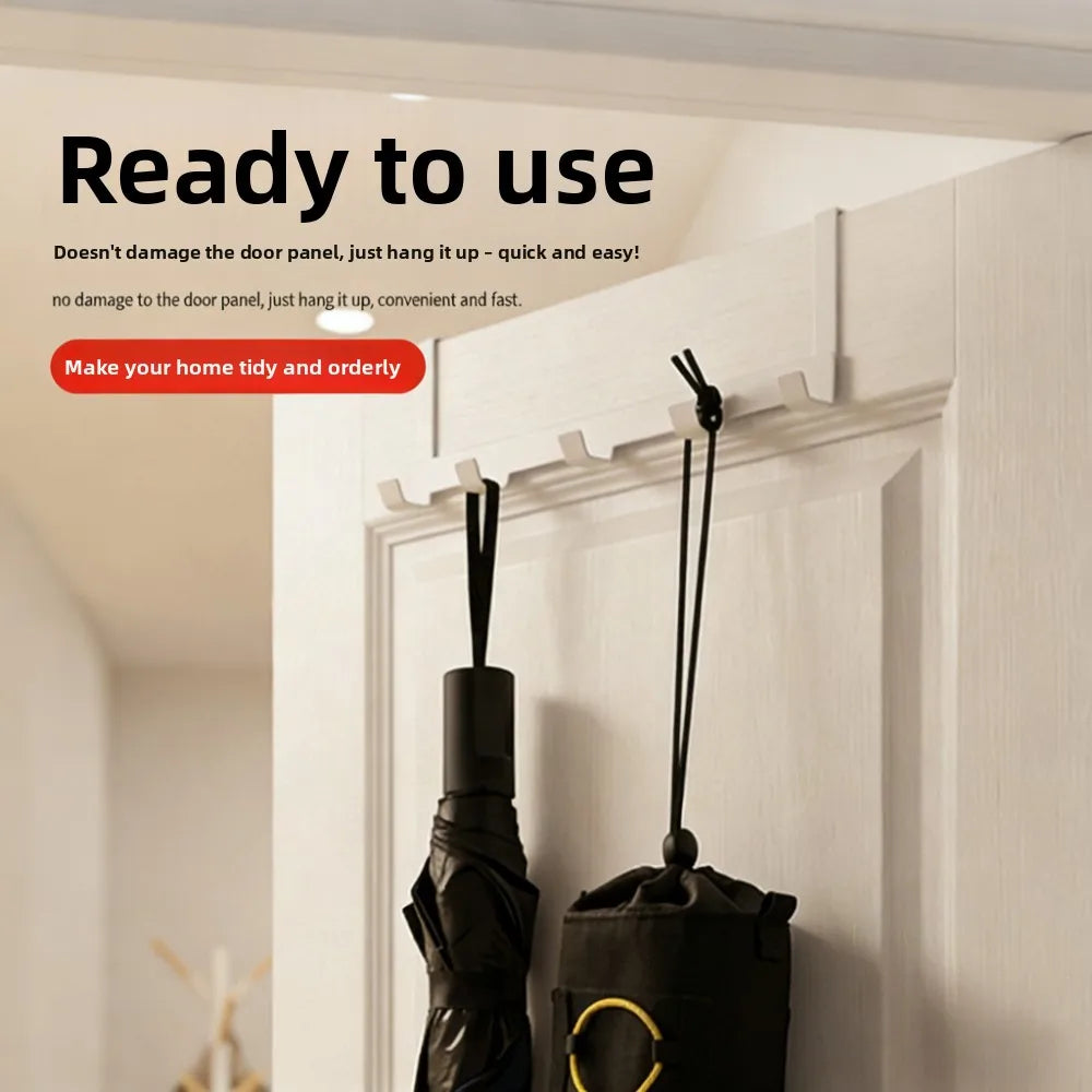 No Drill Over The Door Hooks Wrought Iron Hanger Rack Organizer