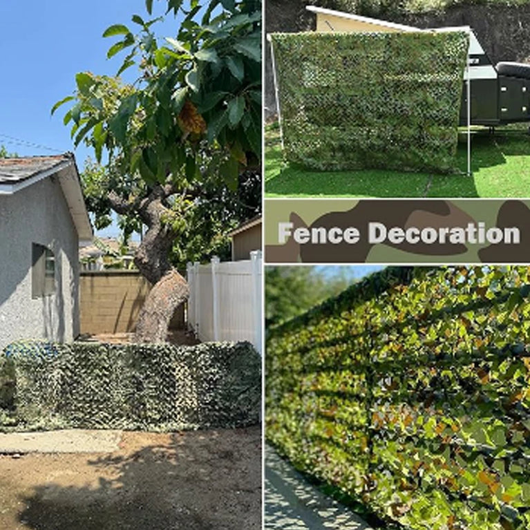 Double-Layer Camouflage Netting | Tactical Outdoor Sunshade & Privacy Cover