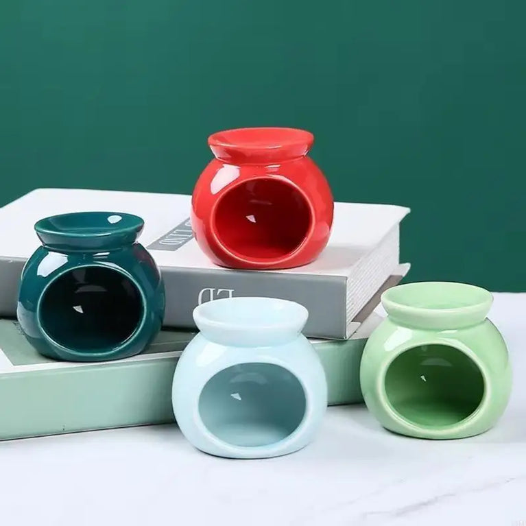 Minimalist Ceramic Incense & Wax Melt Burner | Portable Aromatherapy Diffuser
