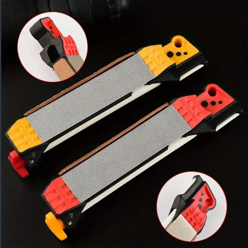 Double-Sided Diamond Knife Sharpener | Portable Whetstone & Honing Tool