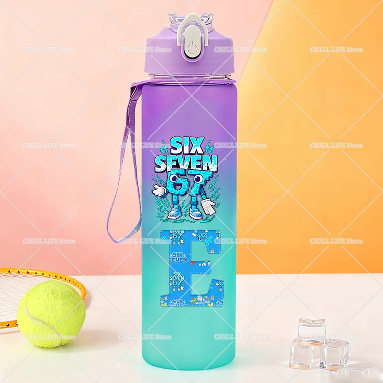 750ML Frosted Sports Waterbottle Anime Gaming Outdoor Gym Bottle