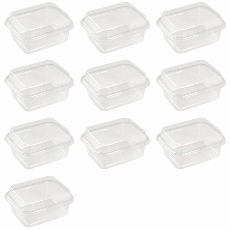 BLACK TRANSPARENT RECTANGLE CAKE BOX 5/10/20/30PCS DESSERT PACKAGING PARTY