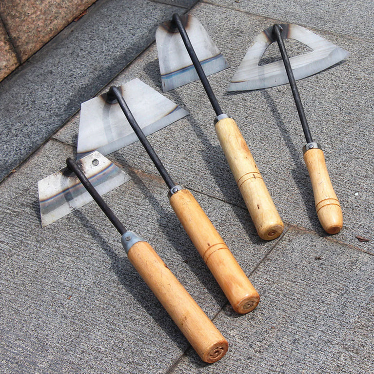 Dual-Purpose Hardened Weeding Hoe | Carbon Steel Gardening Hook