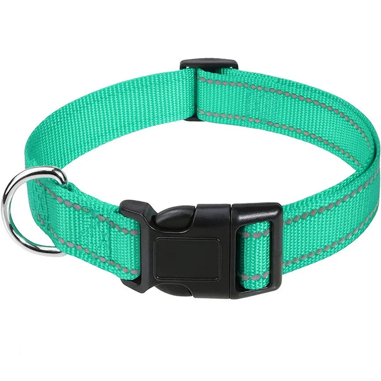 10 Colors Pet Dog Collar Nylon Neck Collar Small Medium Large Dog Chihuahua Reflective