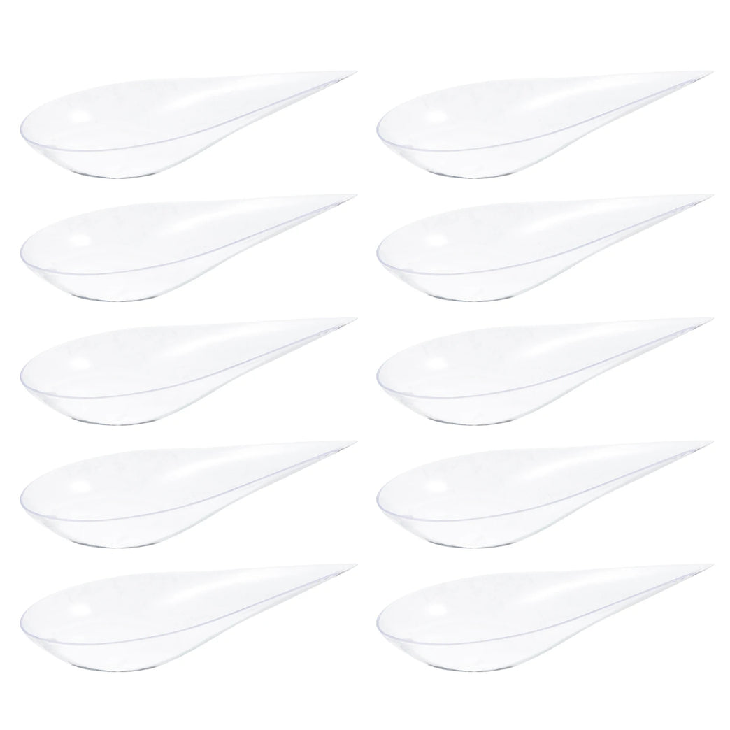 40Pcs Mini Dessert Spoons Ice Cream Appetizer Plastic Serving Spoons Set