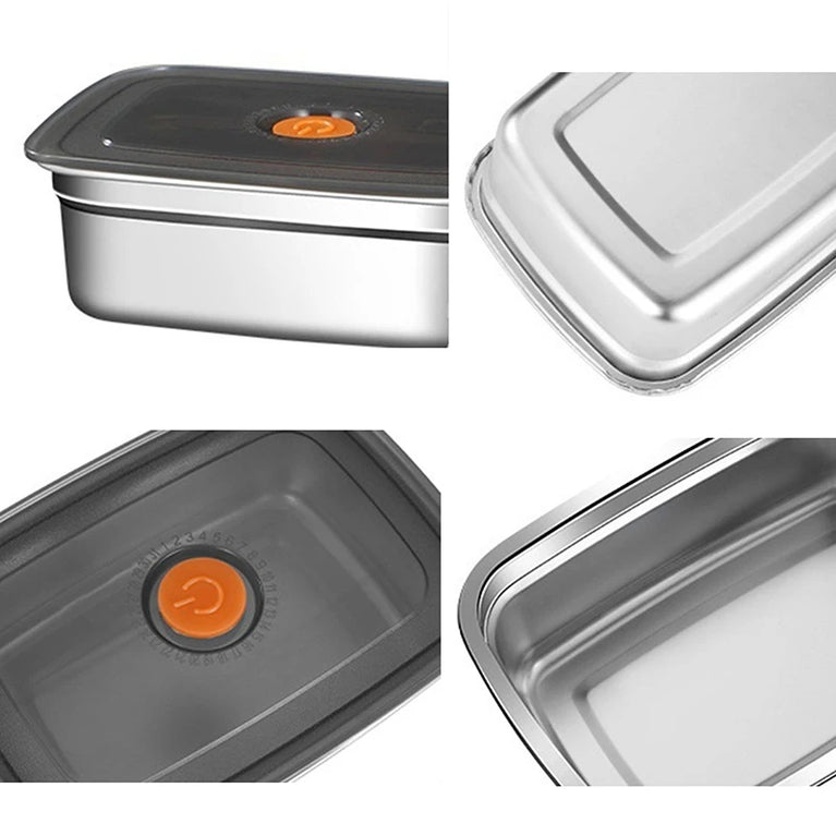 304 Stainless Steel Leakproof Lunch Box Bento Container Storage Box