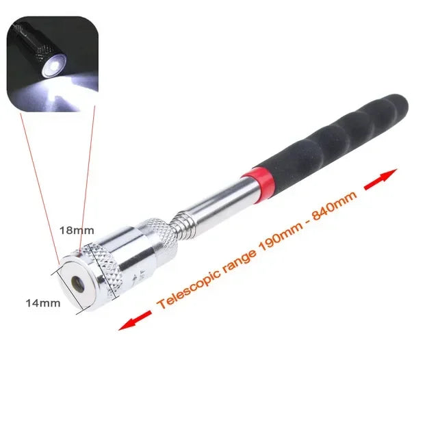 Telescopic Magnetic Pick-Up Tool & Inspection Mirror | Precision Repair Utility