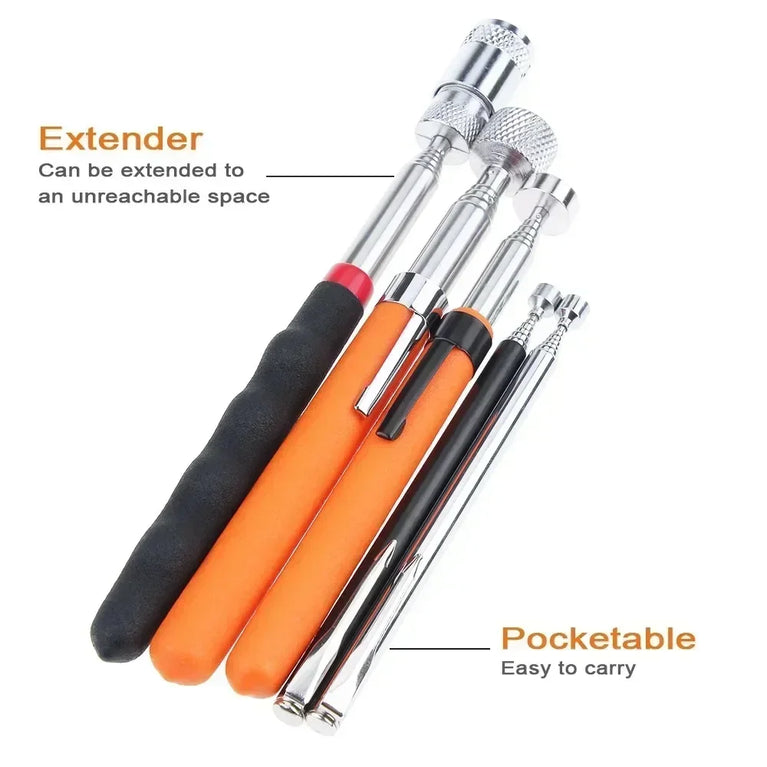 Telescopic Magnetic Pick-Up Tool & Inspection Mirror | Precision Repair Utility