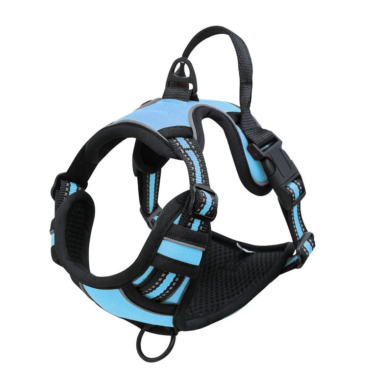 Heavy Duty No Pull Dog Harness Reflective Adjustable Control Handle Vest