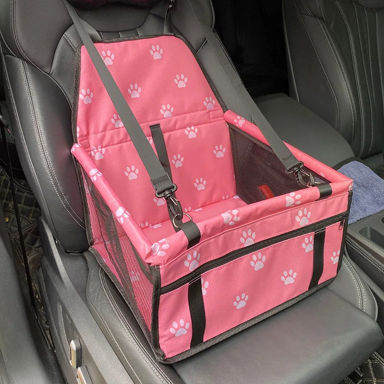 Dog Car Seat Cover Folding Hammock Pet Car Travel Booster Seat Basket