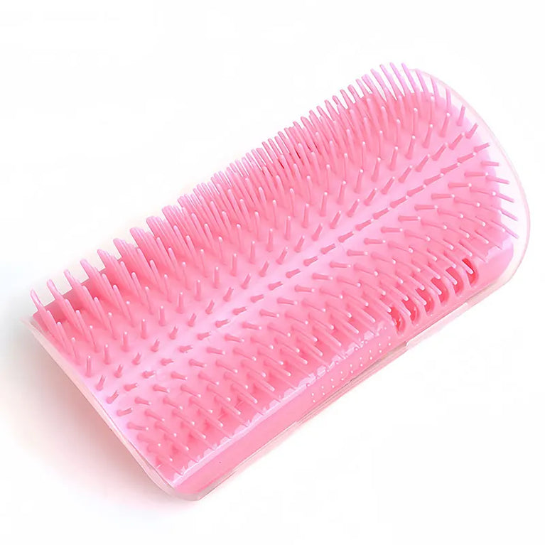 Cat Self Groomer Wall Corner Scratcher Massage Brush Pet Hair Remover Tool