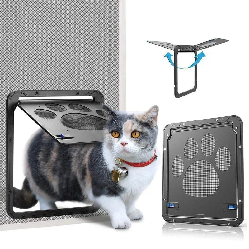 Lockable Magnetic Pet Screen Door | Easy Install Garden Gate