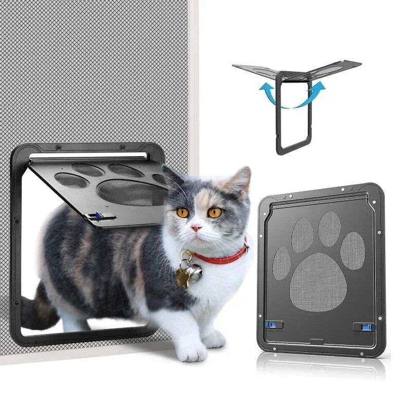 Lockable Magnetic Pet Screen Door | Easy Install Garden Gate