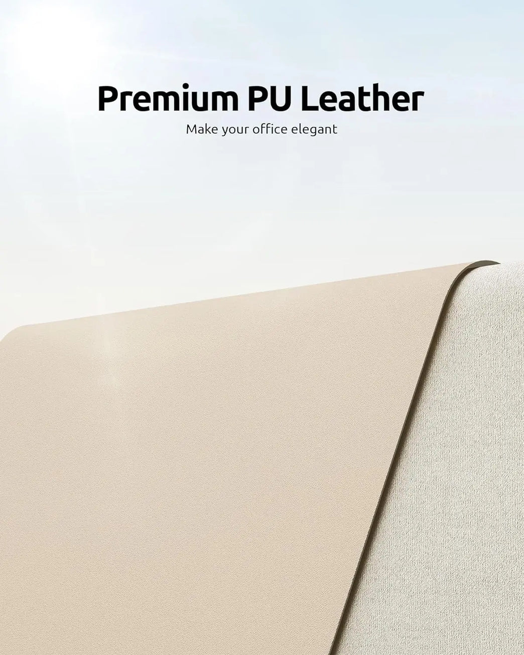 Professional Leather Desk Pad | Large Non-Slip Mouse Pad & Desk Protector