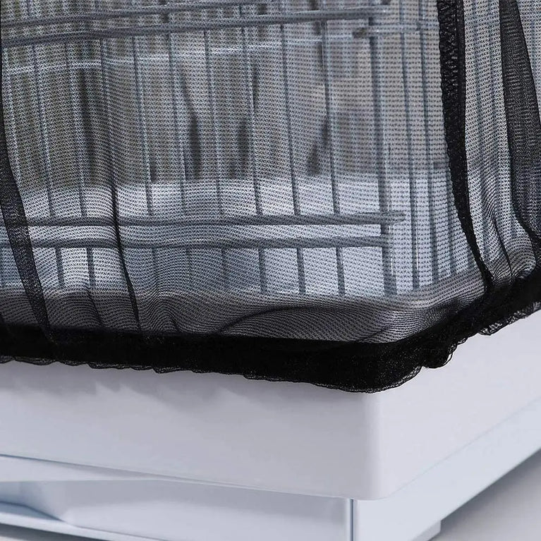 Nylon Mesh Bird Cage Seed Catcher | Stretchy Airy Cage Skirt