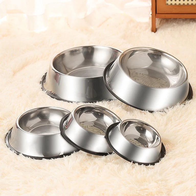 Anti-Slip Stainless Steel Dog Bowl | Anti-Tip & Anti-Ant Feeder