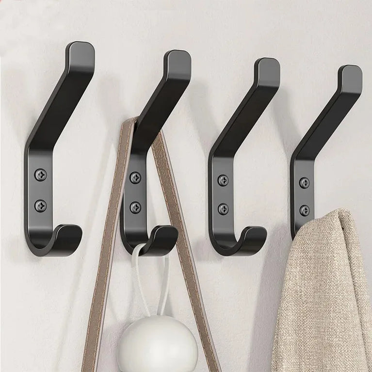 Wall Mounted Hooks for Hanging Coats Hats Backpacks Keys, Utility Hooks for Home Kitchen Bathroom Hanging