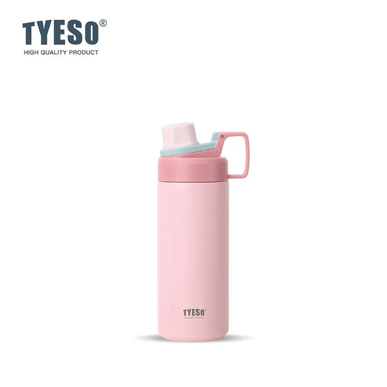 600ml Insulated Stainless Steel Water Bottle with Straw Flask