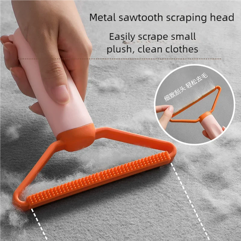 Portable Double-Sided Pet Hair Remover | Silicone Grooming & Lint Brush