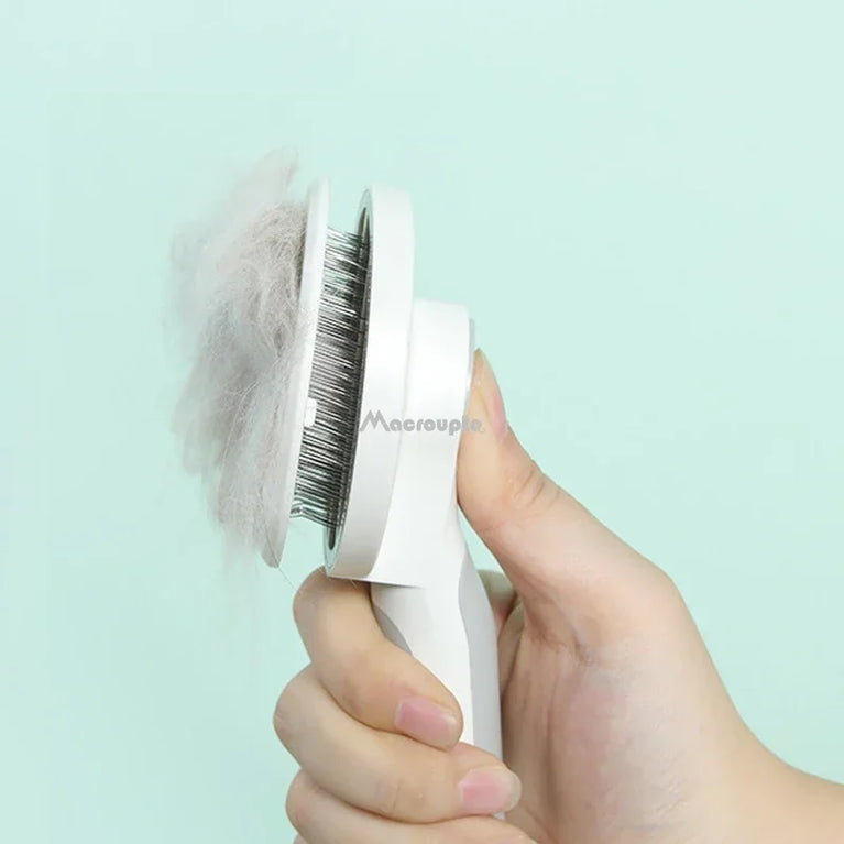 Self-Cleaning Slicker Brush | Pet Massage & Deshedding Tool