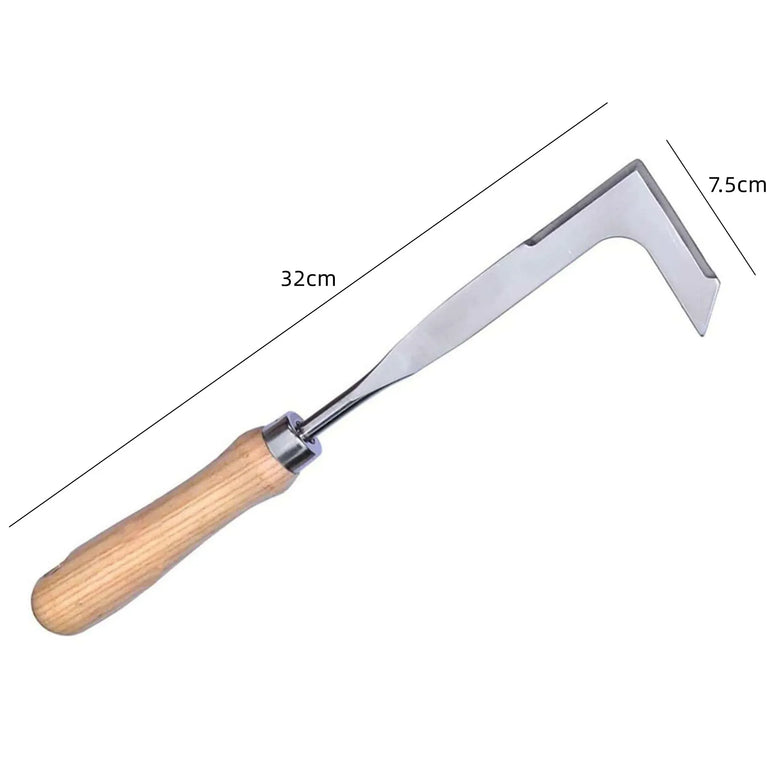 Dual-Purpose Hardened Weeding Hoe | Carbon Steel Gardening Hook